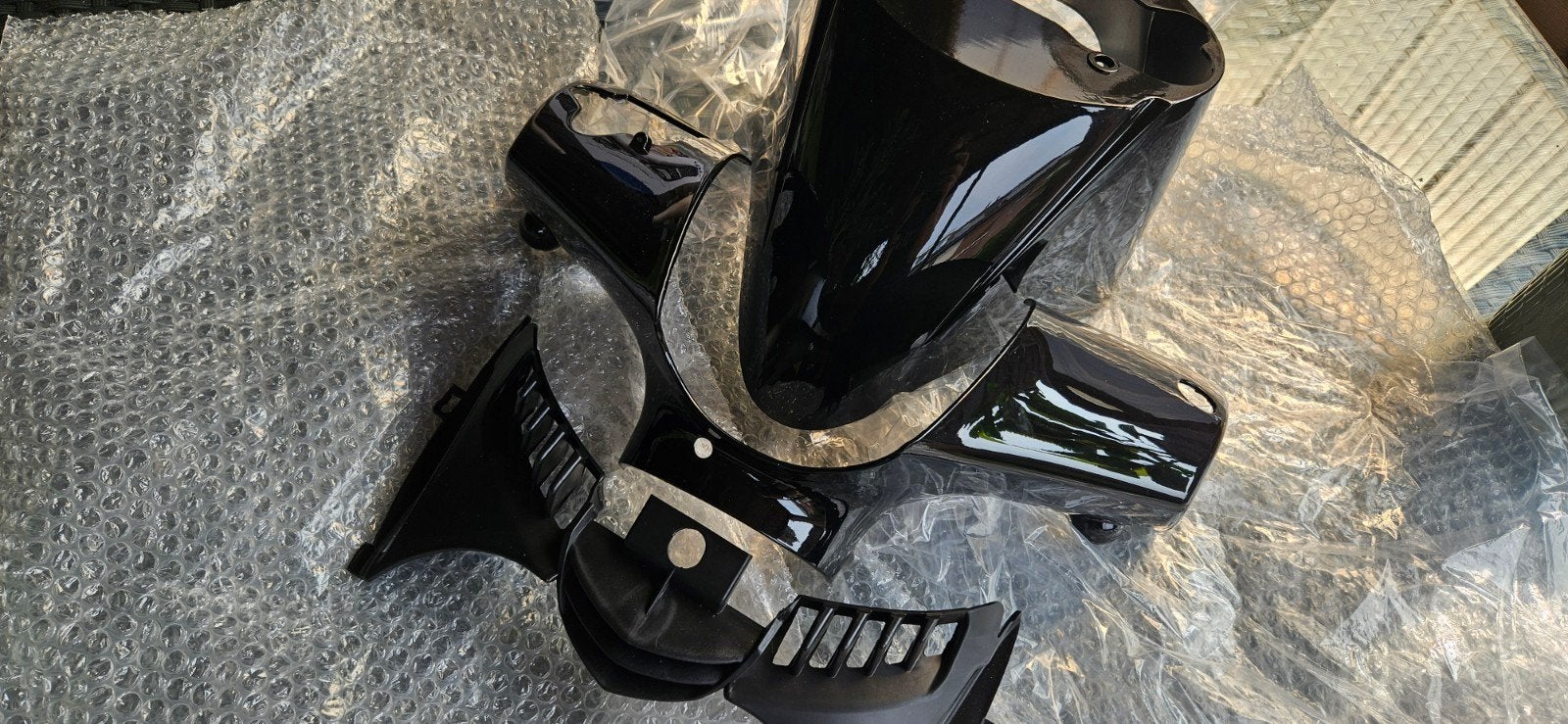 Kappenset Piaggio Zip SP Hoogglans Metallic Zwart, Fietsen en Brommers, Ophalen, Nieuw, Kap, Piaggio