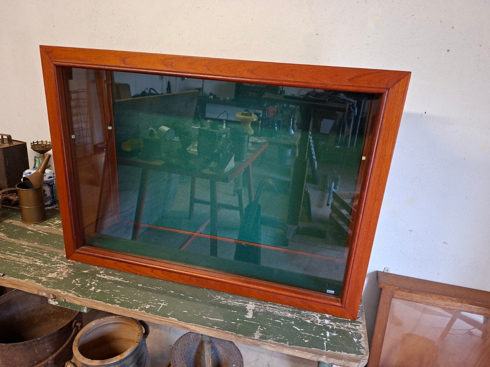 Vitrine vitrinekast, Ophalen, Gebruikt, Overige houtsoorten, 50 tot 100 cm