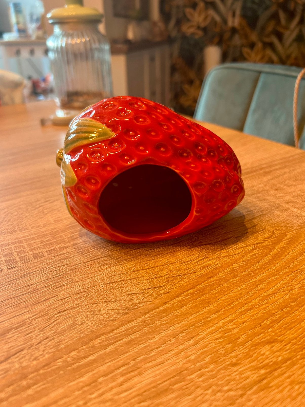 Aardbeien huisje voor dwerghamsters, Ophalen of Verzenden, Zo goed als nieuw, Overige typen