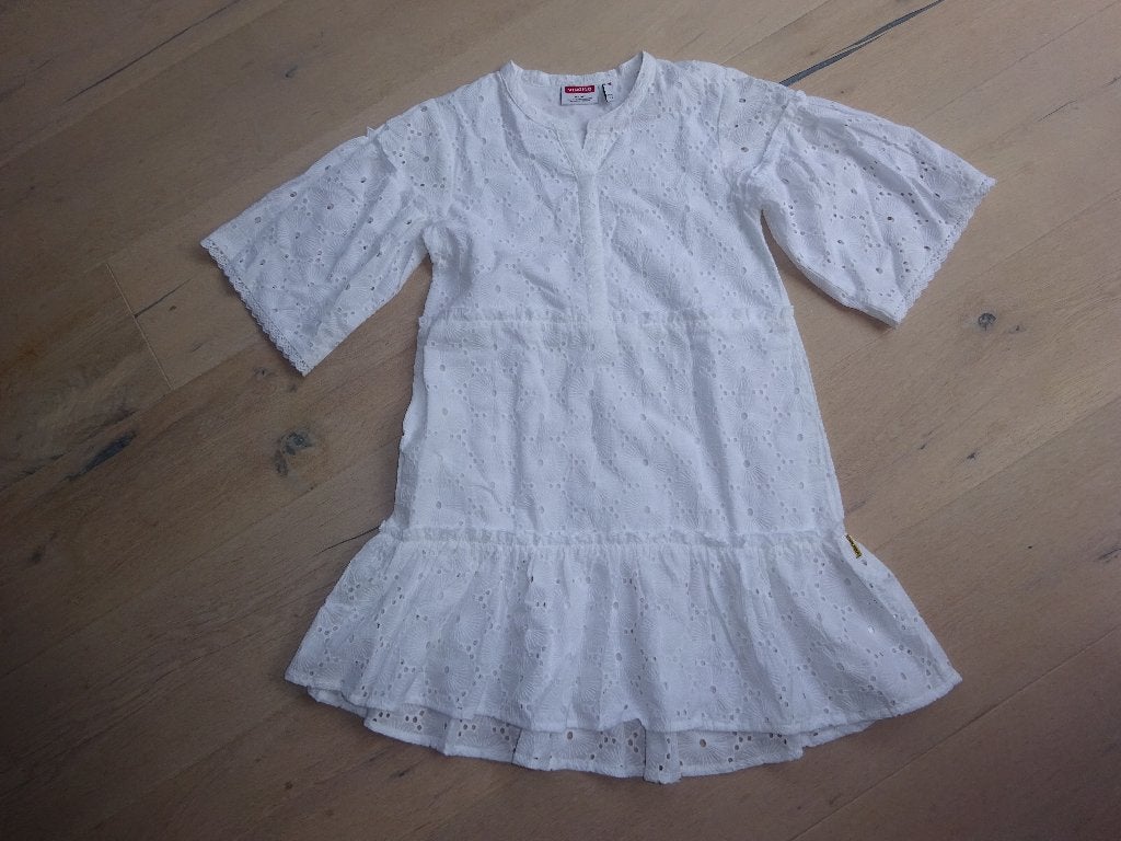 witte jurk VINGINO maat 146-152, Meisje, Ophalen of Verzenden, Zo goed als nieuw, Vingino