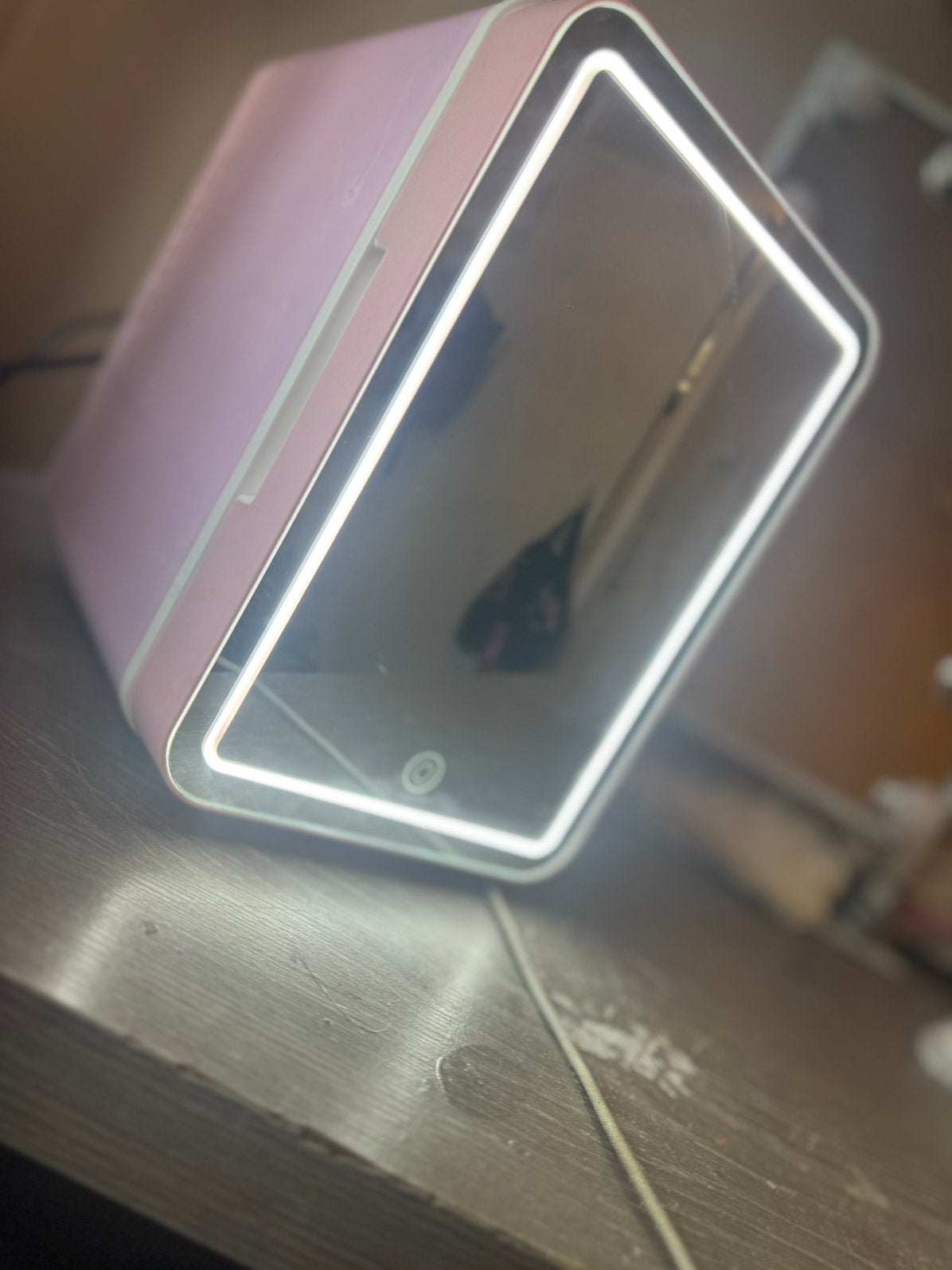 Roze mini koelkast – Warm & koud, Ophalen, Zo goed als nieuw, Minder dan 50 watt