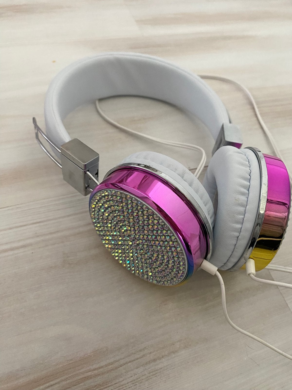 Hoofdtelefoon met glitter in nette staat