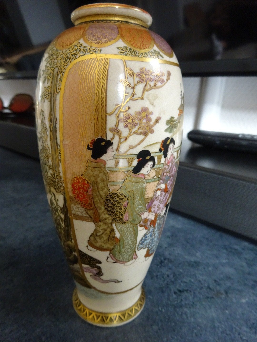 japans satsuma vaasje, Ophalen of Verzenden