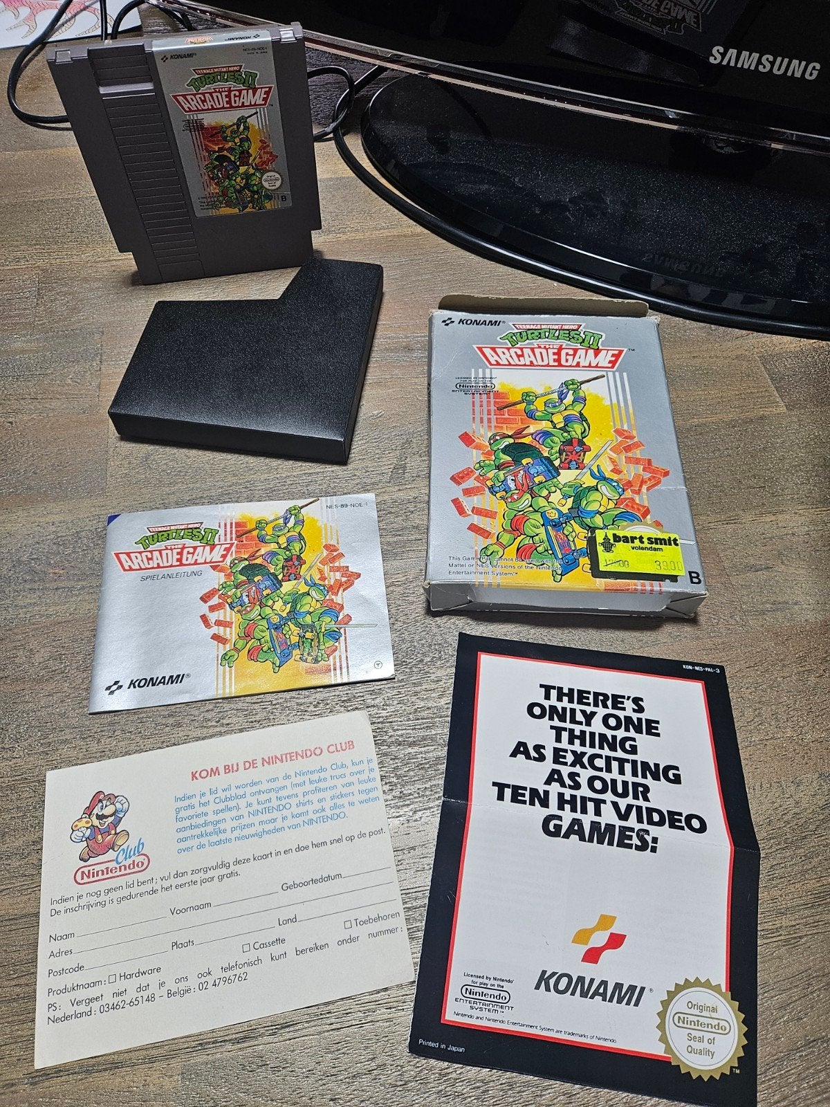 CIB - Teenage Mutant Hero Turtles II (NES) - Verzamel item, Avontuur en Actie, Gebruikt, 2 spelers, Eén computer