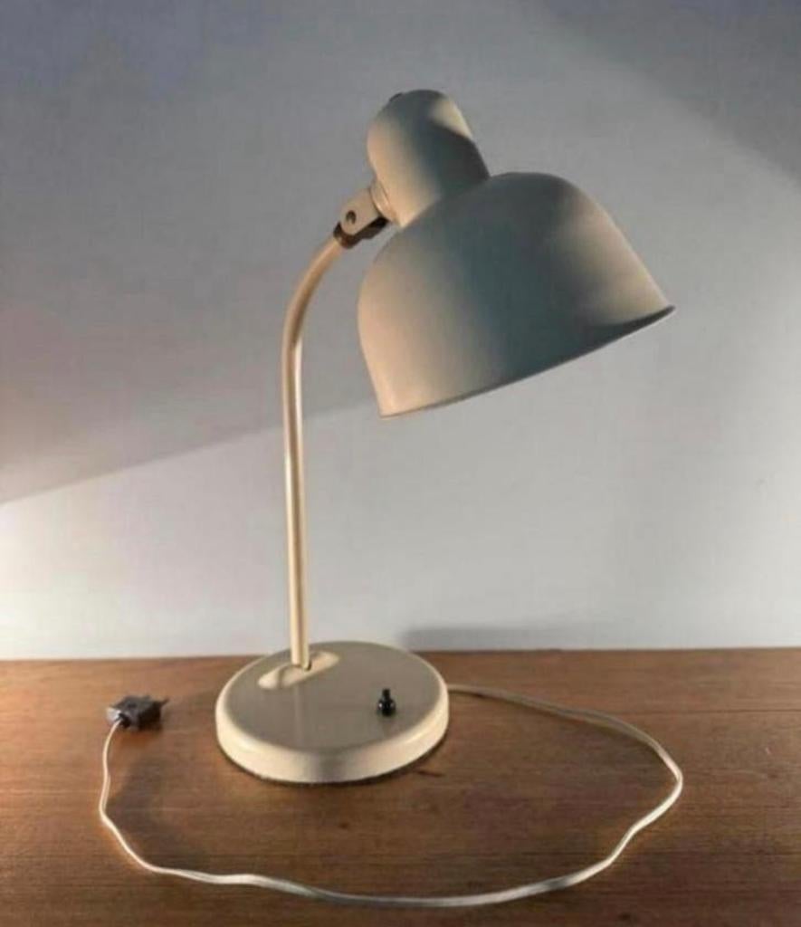 Vintage Wila bureaulamp metaal cremewit.129, Ophalen of Verzenden, Zo goed als nieuw, Metaal