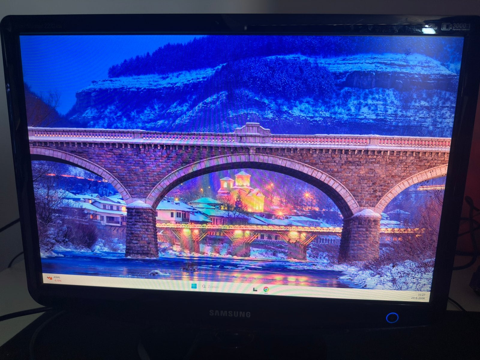 Samsung SyncMaster 2232BW Monitor - 22 inch, Ophalen, Gebruikt, Full HD, DVI