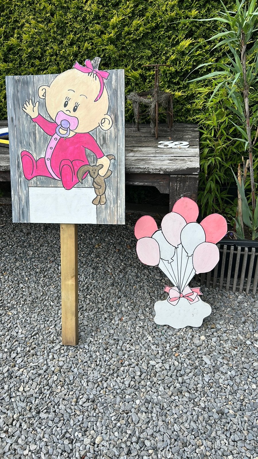 Geboorte borden jongen/ meisje sport volleybal, Kinderen en Baby's, Kraamcadeaus en Geboorteborden, Ophalen, Gebruikt, Geboortebord