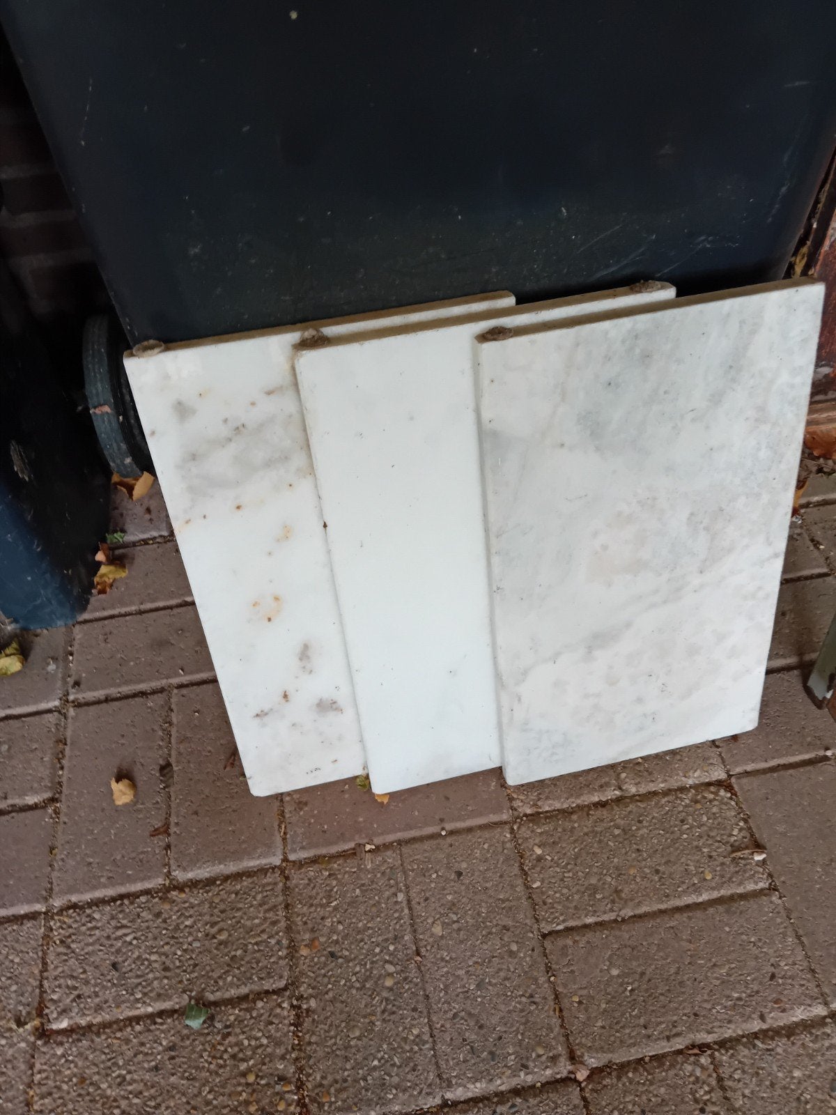 Marmeren tegels - 3 stuks, Ophalen, Gebruikt, Minder dan 20 cm, Minder dan 5 m²