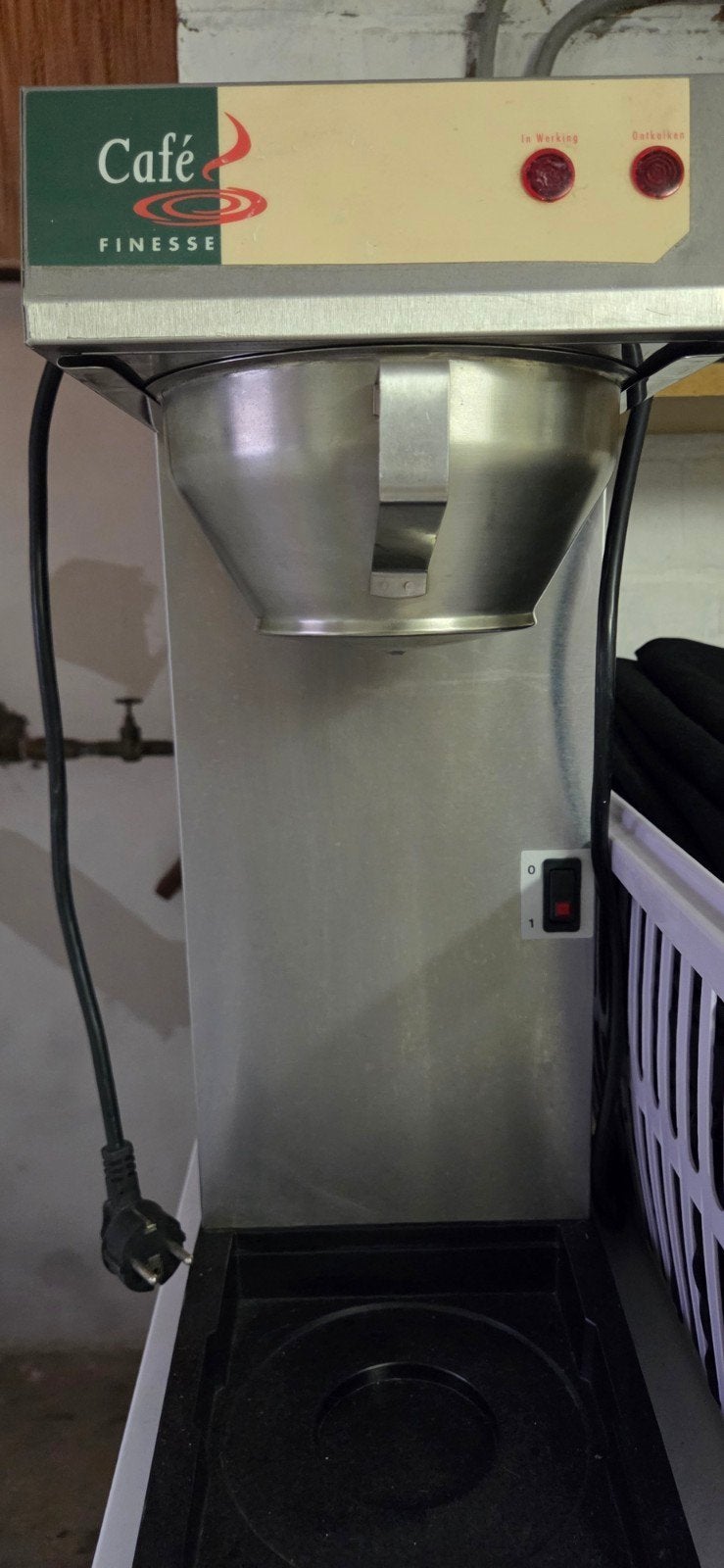 Douwe Egberts Café Finesse Perco koffiezerlator Koffiezetapp, Ophalen, Gebruikt, 10 kopjes of meer, Koffiemachine