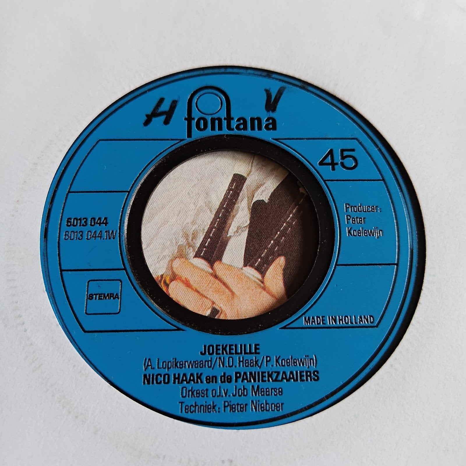 Nico Haak en de Paniekzaaiers - Joekelille (Vinyl Single), Cd's en Dvd's, Gebruikt, 7 inch, Ophalen of Verzenden, EP