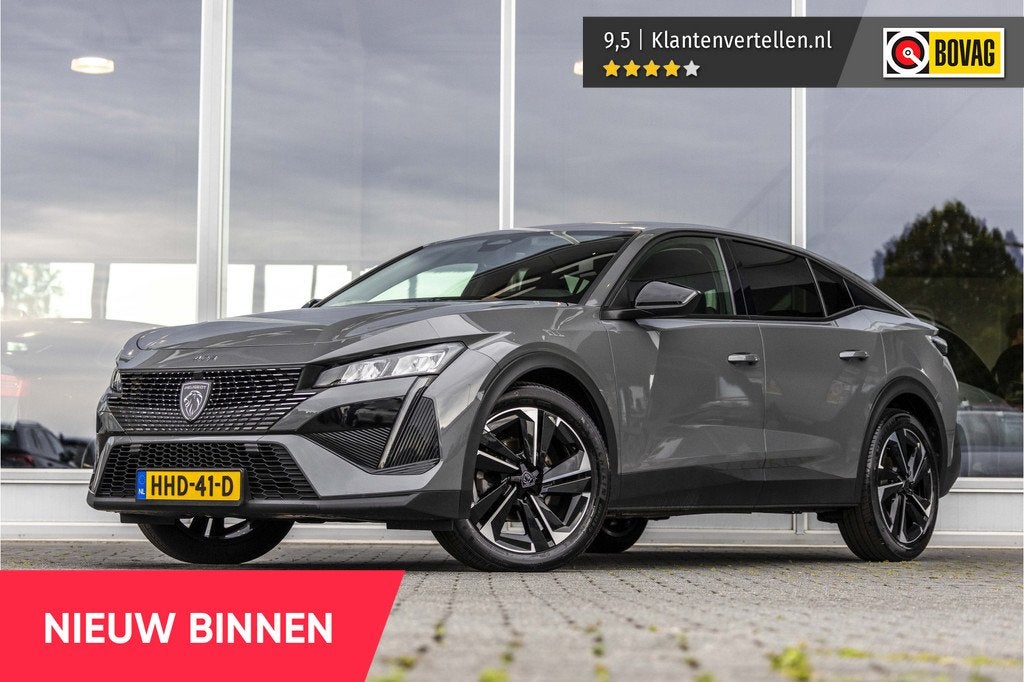Peugeot 408 1.2 Hybrid 145 e-DCS6 Allure | Camera | NL Auto, Auto's, Peugeot, Gebruikt, 1199 cc, Leder en Stof, Origineel Nederlands