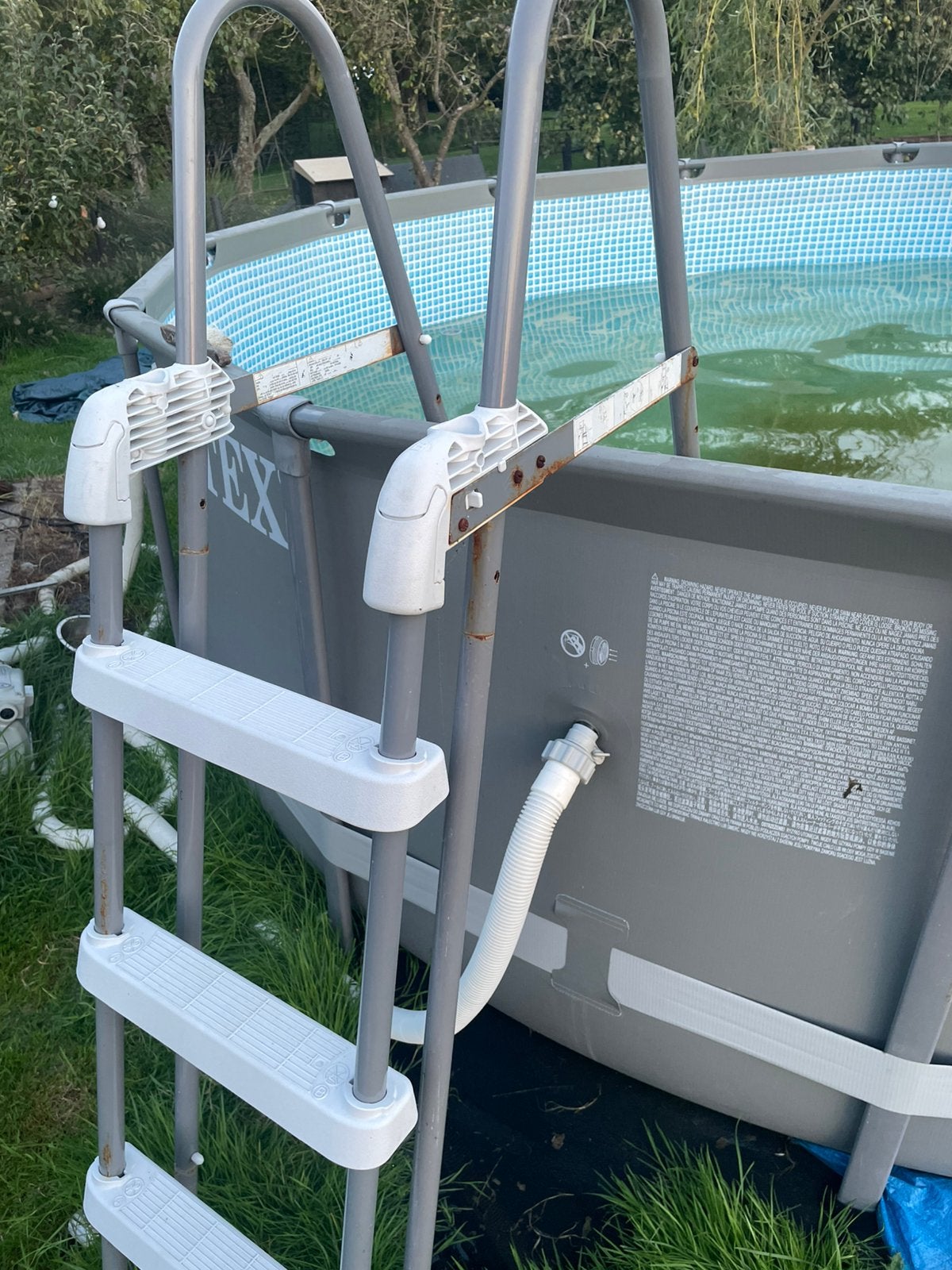 Zwembad intex rond grote maat 427 x 107, Tuin en Terras, Ophalen, Gebruikt