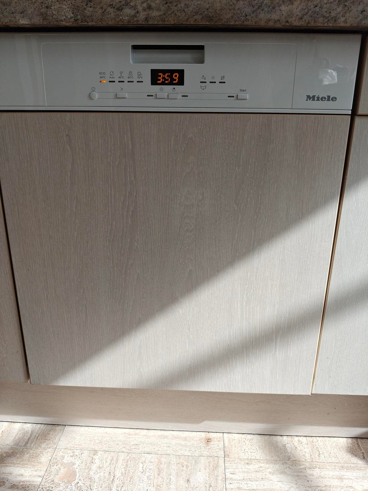 Miele inbouw vaatwasser, Witgoed en Apparatuur, Vaatwasmachines, Ophalen, Gebruikt, Inbouw, Minder dan 85 cm