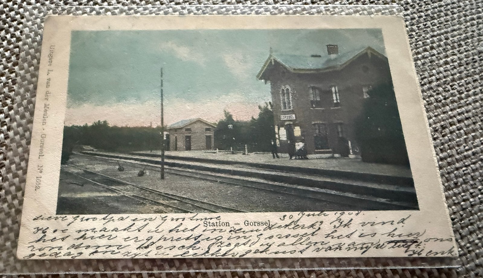Een ansichtkaart van het station van Gorssel, Ophalen of Verzenden, Voor 1920, Gelderland