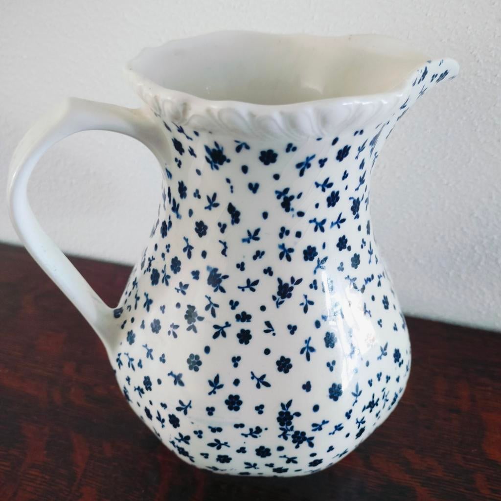 Adams Sprig kan – blauw bloemetjesmotief, Huis en Inrichting, Keuken | Servies, Overige typen, Ophalen of Verzenden, Zo goed als nieuw