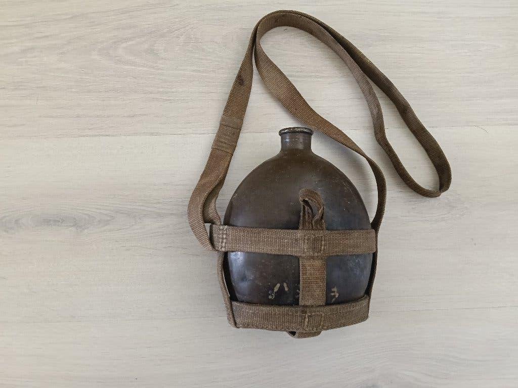 WW2 Imperial Japanese Army IJA field canteen M-99 ,veldfles, Verzamelen, Ophalen of Verzenden, Landmacht, Azië, Overige typen