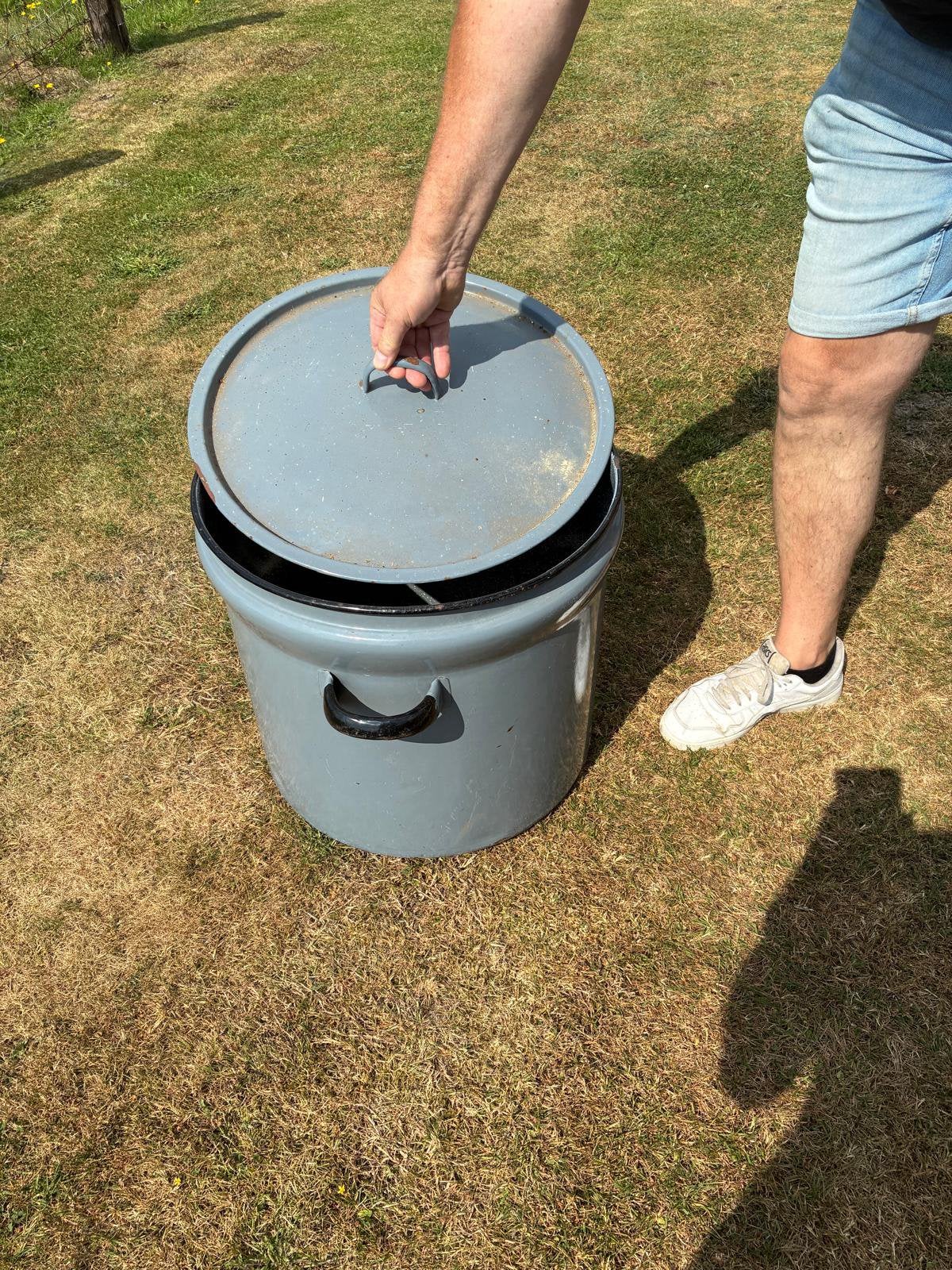 Wasketel, Ophalen