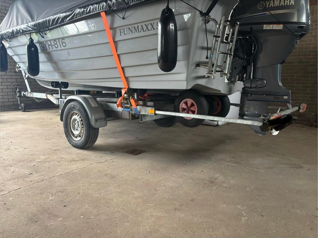Kanteltrailer, boottrailer 750kg, Watersport en Boten, Ophalen of Verzenden, Zo goed als nieuw, Minder dan 6 meter, Overige typen