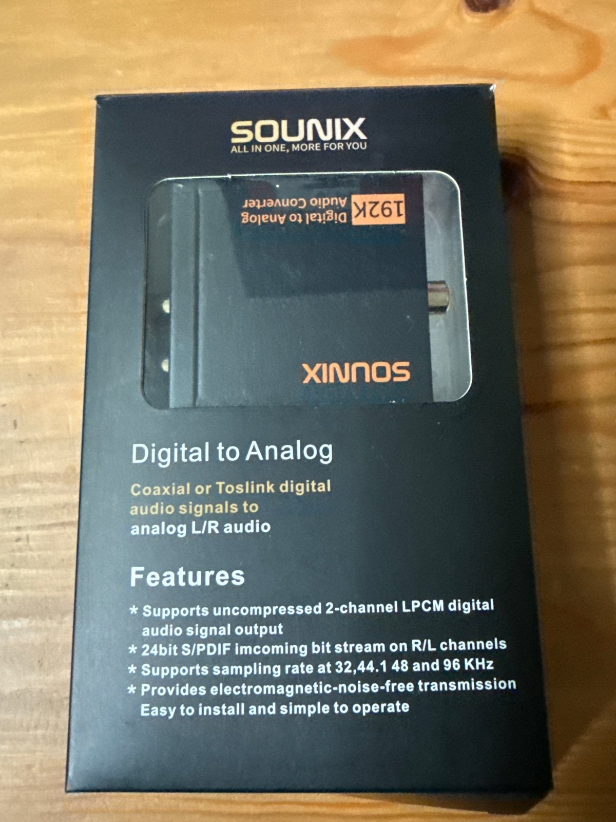 SOUNIX Digitale naar Analoge Audio Converter 192KHZ, Ophalen, Nieuw