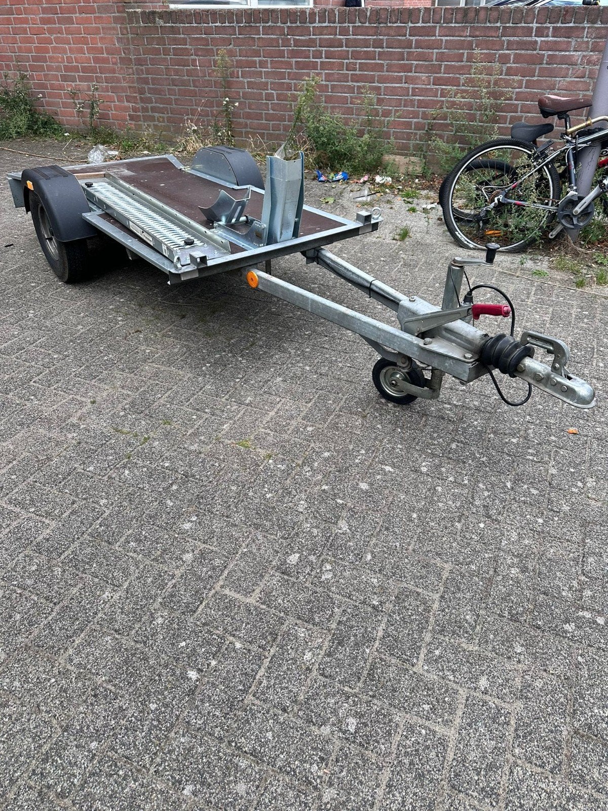 Motor trailer motor aanhangwagen  motortrailer, Ophalen of Verzenden, Zo goed als nieuw