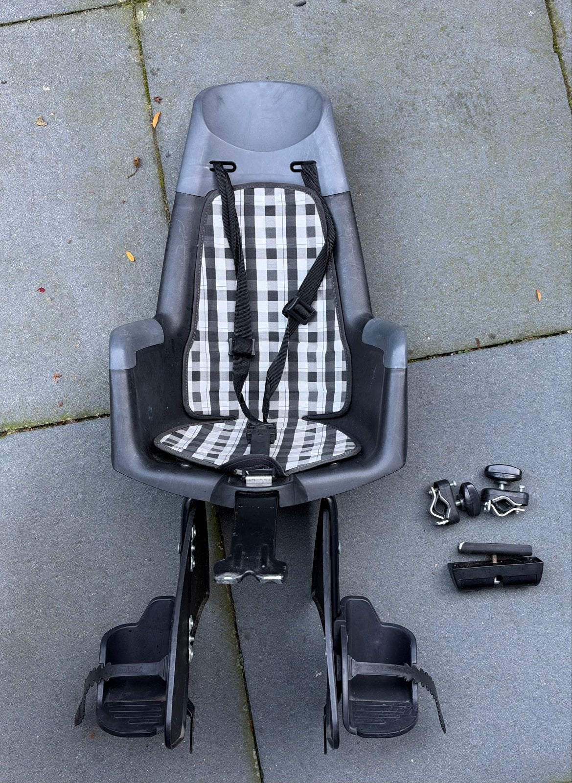 Bobike Maxi+ Kleuter Fietszitje Achter met Kussentje, Ophalen, Gebruikt, Achterzitje, Voetsteuntjes
