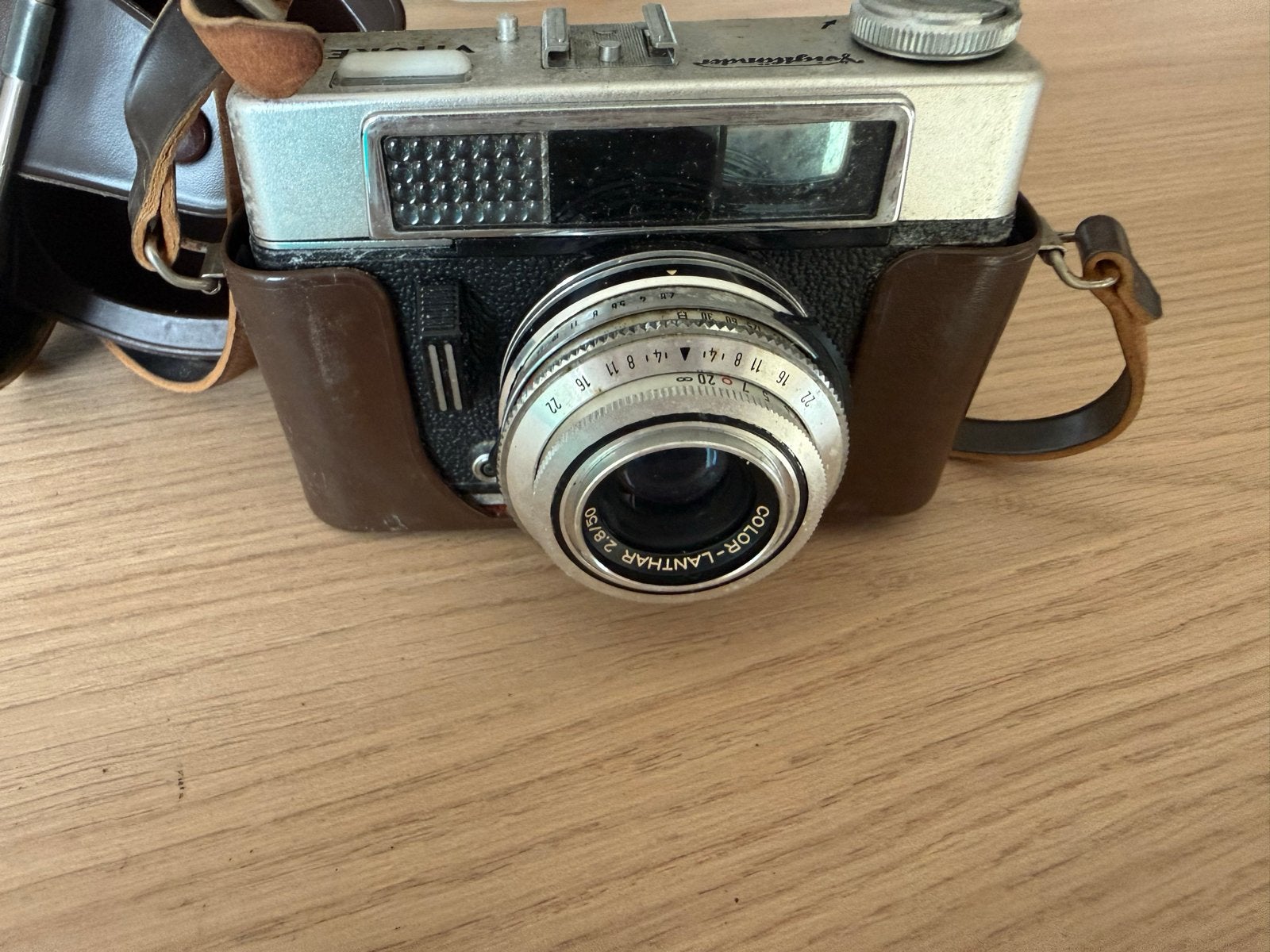 Voigtländer Vitoret L Compact Camera met Leren Tas, Ophalen, Gebruikt, Compact, Overige Merken