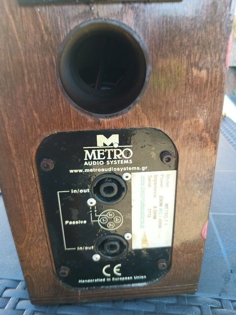 Metro T1 passieve luidsprekers, Gebruikt, Speakerset, Ophalen, 150 watt of meer