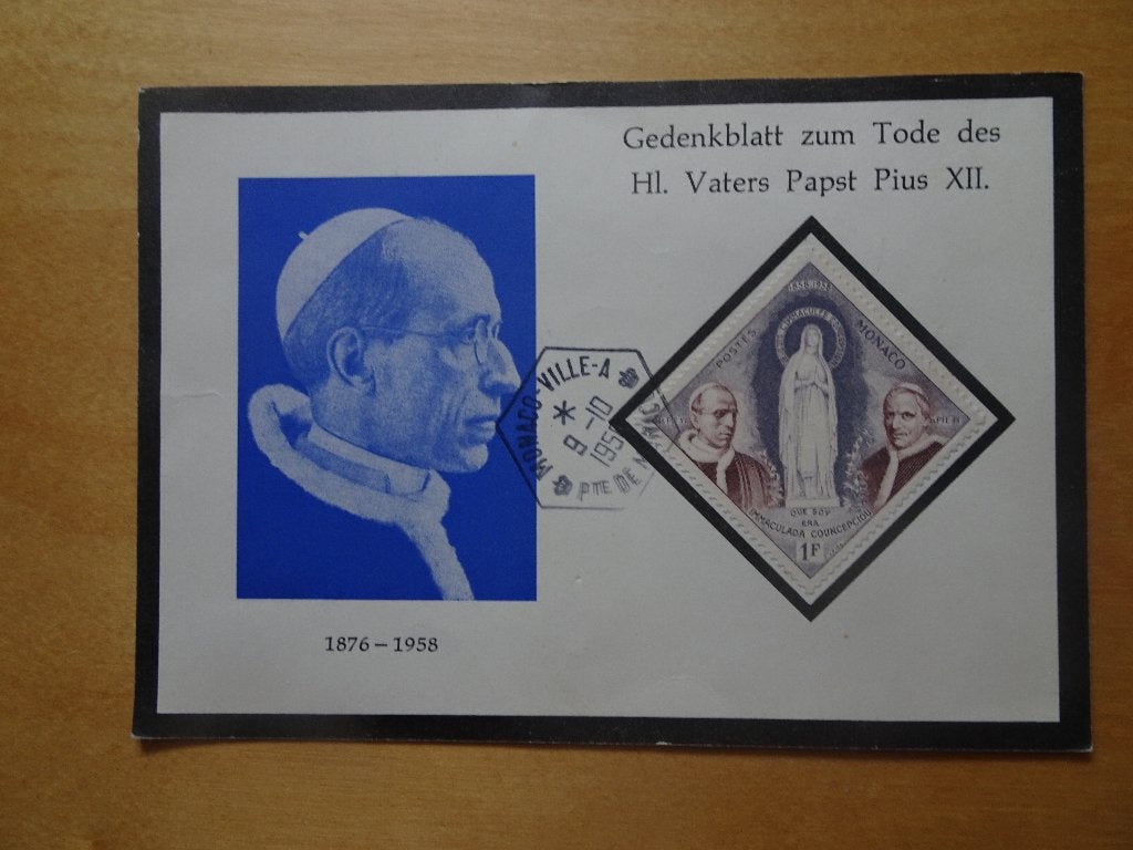 Gedenkkaart Paus Pius XII, Verzamelen, Religie, Ophalen of Verzenden, Zo goed als nieuw, Kaart of Prent, Christendom | Katholiek