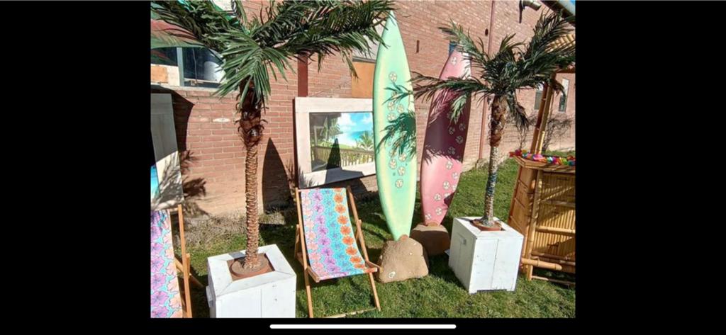 Hawaii pakket huren € 80,- tropisch decoratie pakket bar, Ophalen, Zo goed als nieuw