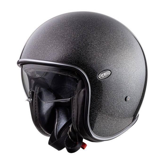 Premier Vintage U9 Evo Glitter Silver motorhelm SALE van 249, XS, Dames, Jethelm, Ophalen of Verzenden