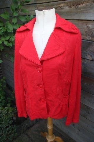 Jasje/ Vest rood Caroline Biss mt 44 Vaste prijs AANBIEDING, Maat 42/44 (L), Ophalen of Verzenden, Zo goed als nieuw, Jasje