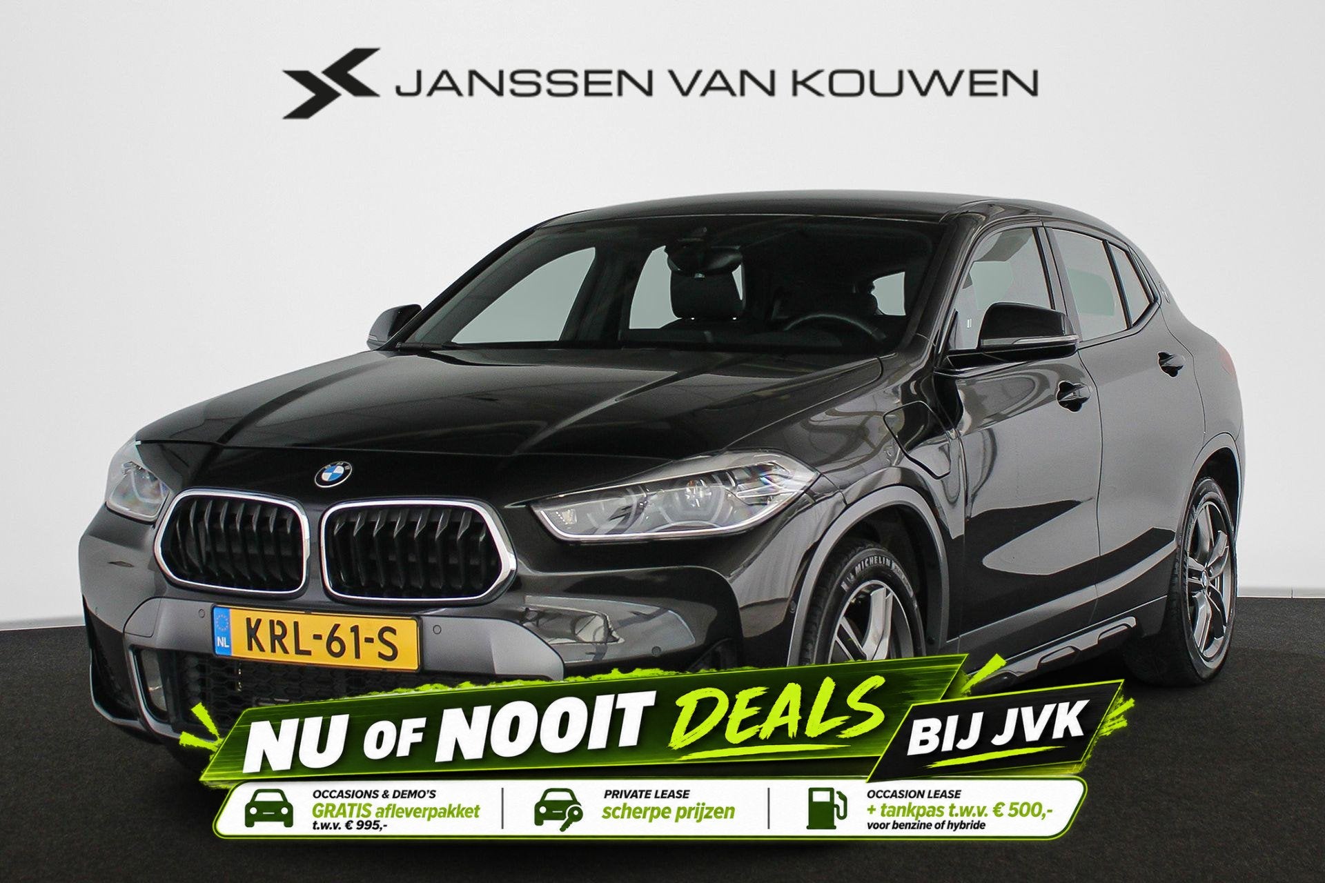 BMW X2 xDrive25e High Executive M Sport Head-Up Stoelverwarm, Auto's, BMW, Automaat, X2, Gebruikt, Leder en Stof