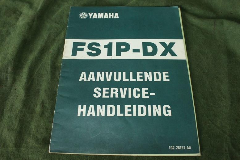 Yamaha FS1P - DX 1975 aanvullende service handleiding, Ophalen of Verzenden, Gebruikt