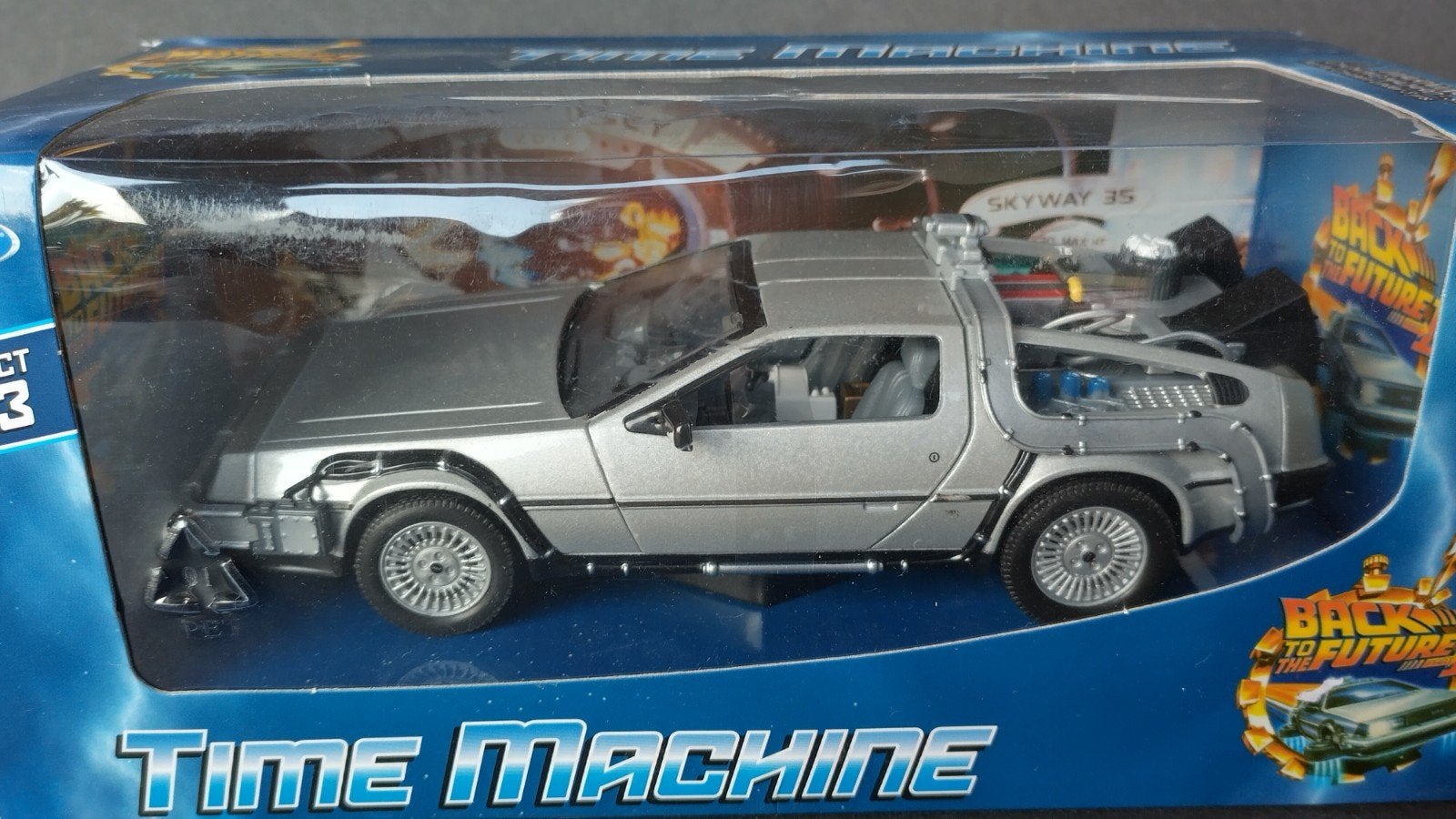 De Lorean DmC 12 Back To The Future 1:24 Welly Pol, Hobby en Vrije tijd, Modelauto's | 1:24, Nieuw, Auto, Welly, Verzenden