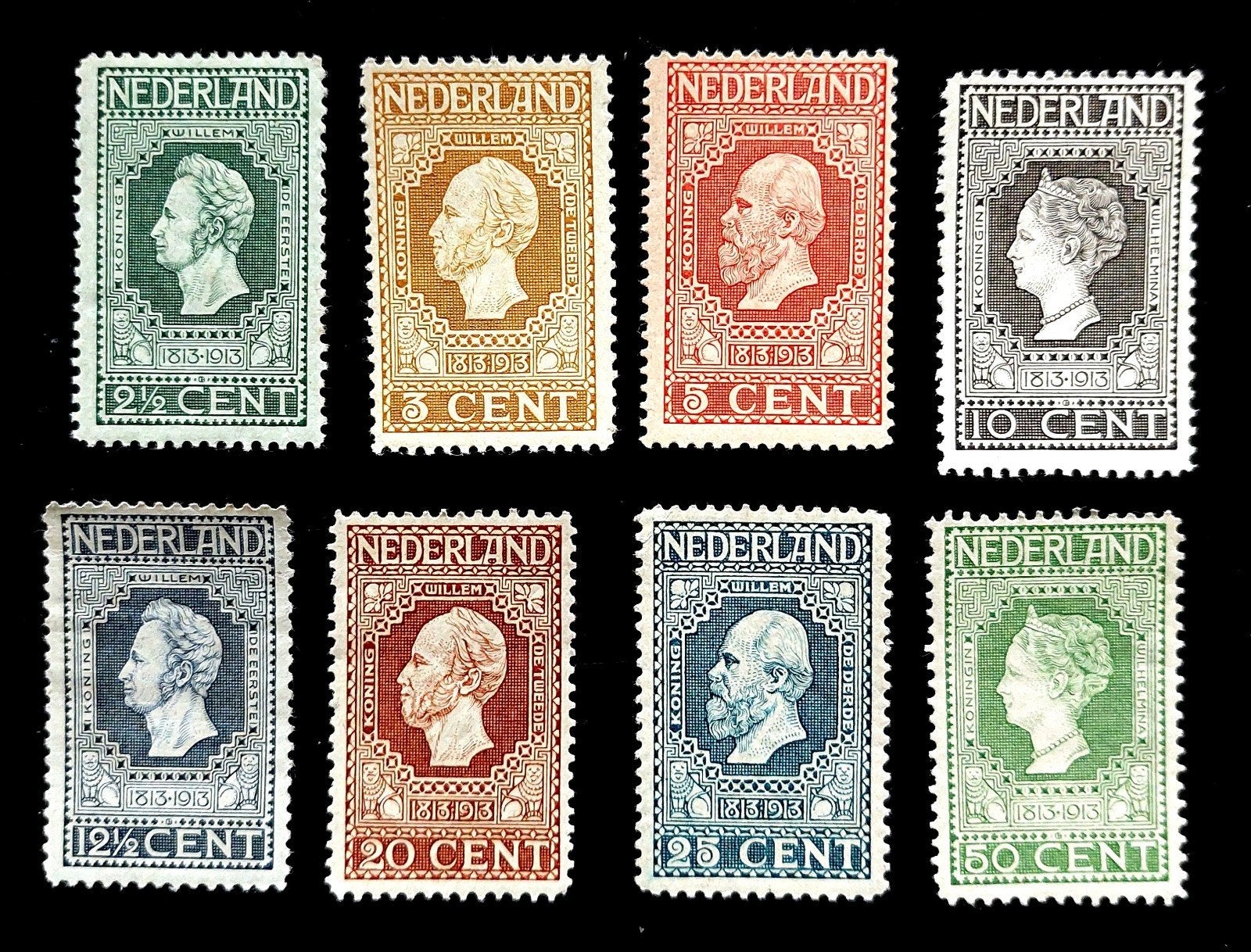 Jubileumzegels 1913 postfris en ongebruikt., Postzegels en Munten, Ophalen of Verzenden, T/m 1940, Postfris