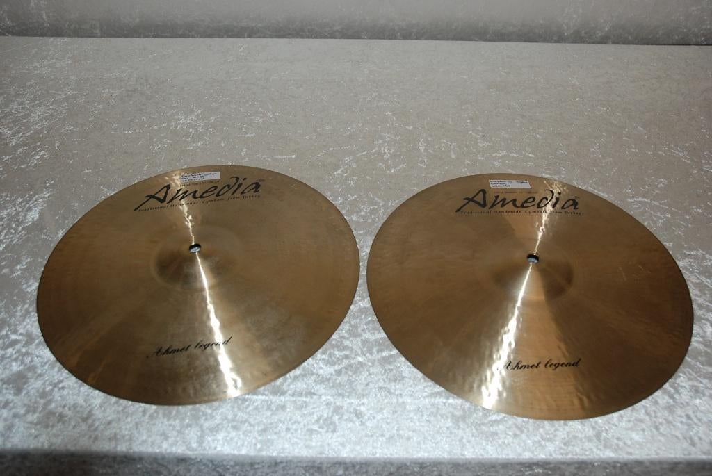 NIEUW! Amedia Ahmed Legend serie hihat bekkens 938/1098gr, Muziek en Instrumenten, ., Drums of Percussie, Nieuw, Ophalen of Verzenden