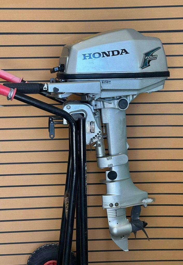 Honda 5pk 4-takt op afstandsbediening, Watersport en Boten, Gebruikt, 5 tot 10 pk, Niet ingevuld, Ophalen