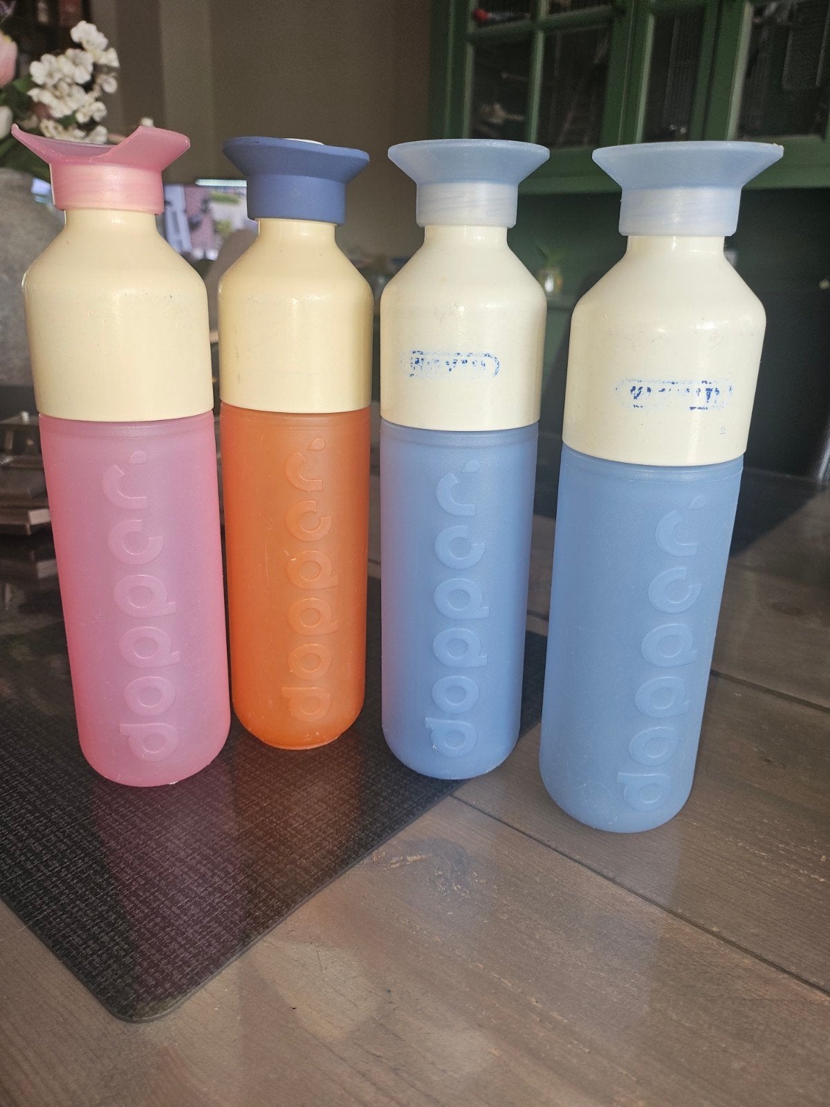 4 dopper flessen voor €5, Ophalen of Verzenden, Gebruikt