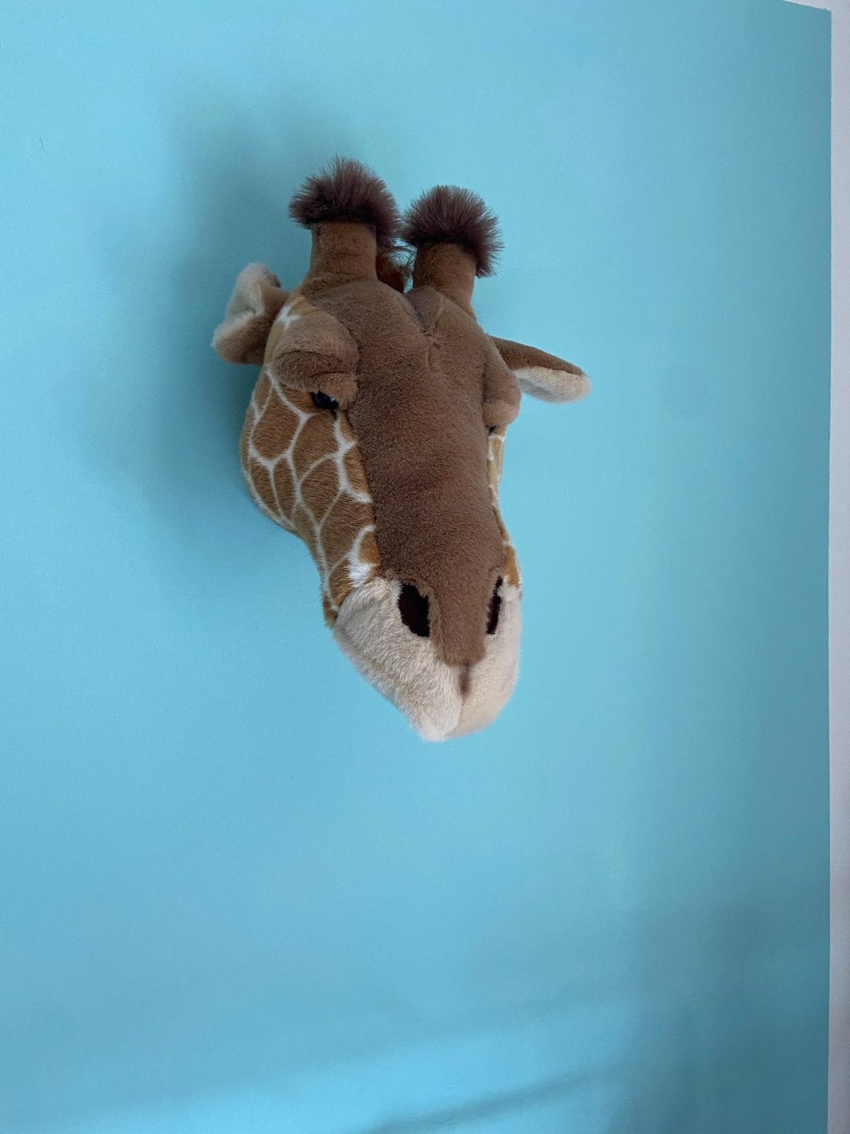 Dieren knuffels voor aan de muur: Giraffe, Olifant, Tijger, Meerkleurig, Overige stijlen, Ophalen of Verzenden, Zo goed als nieuw