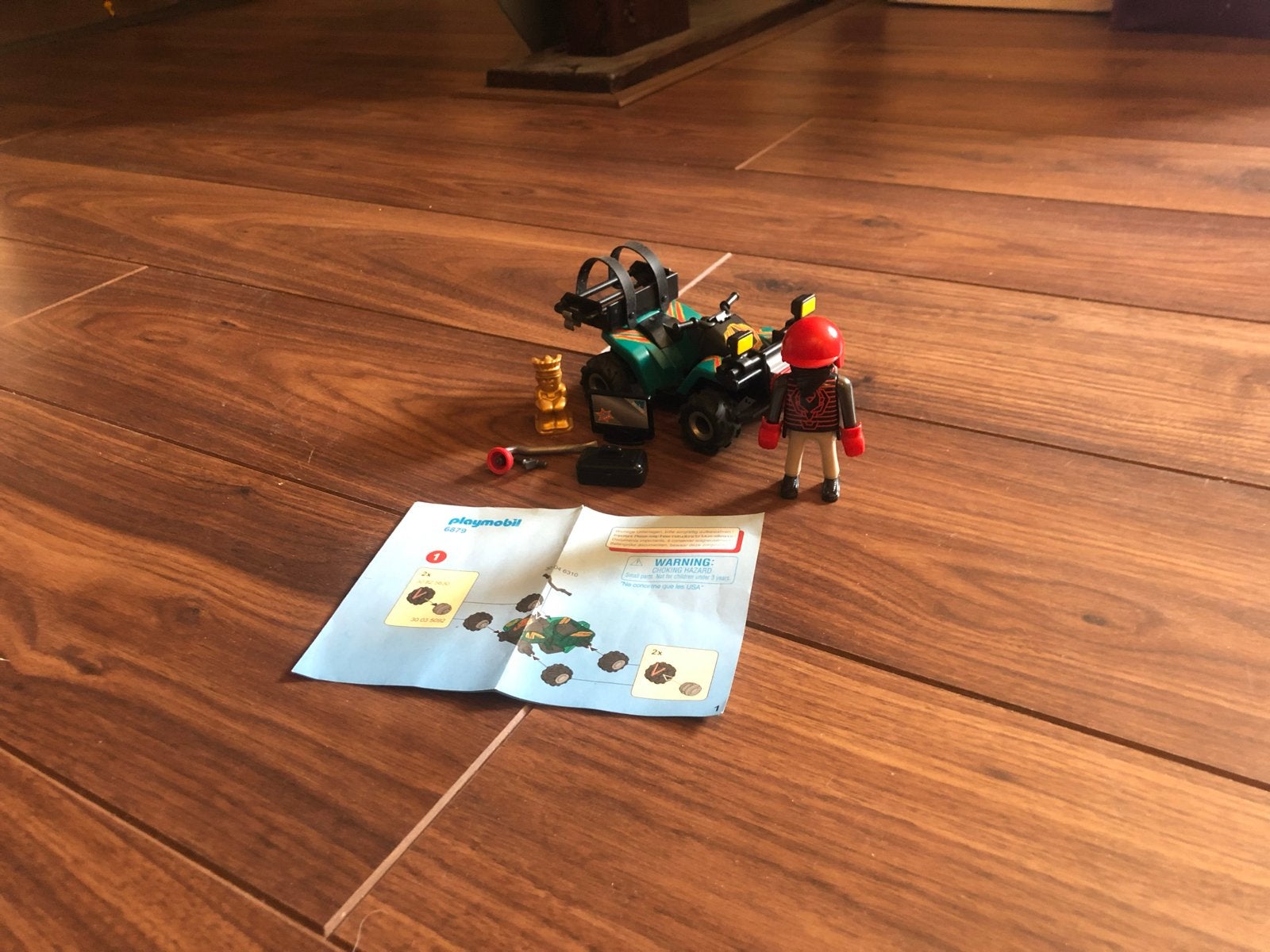 Playmobil Boeven Quad 6879 met figuur en accessoires, Gebruikt, Complete set, Voertuig, Ophalen of Verzenden