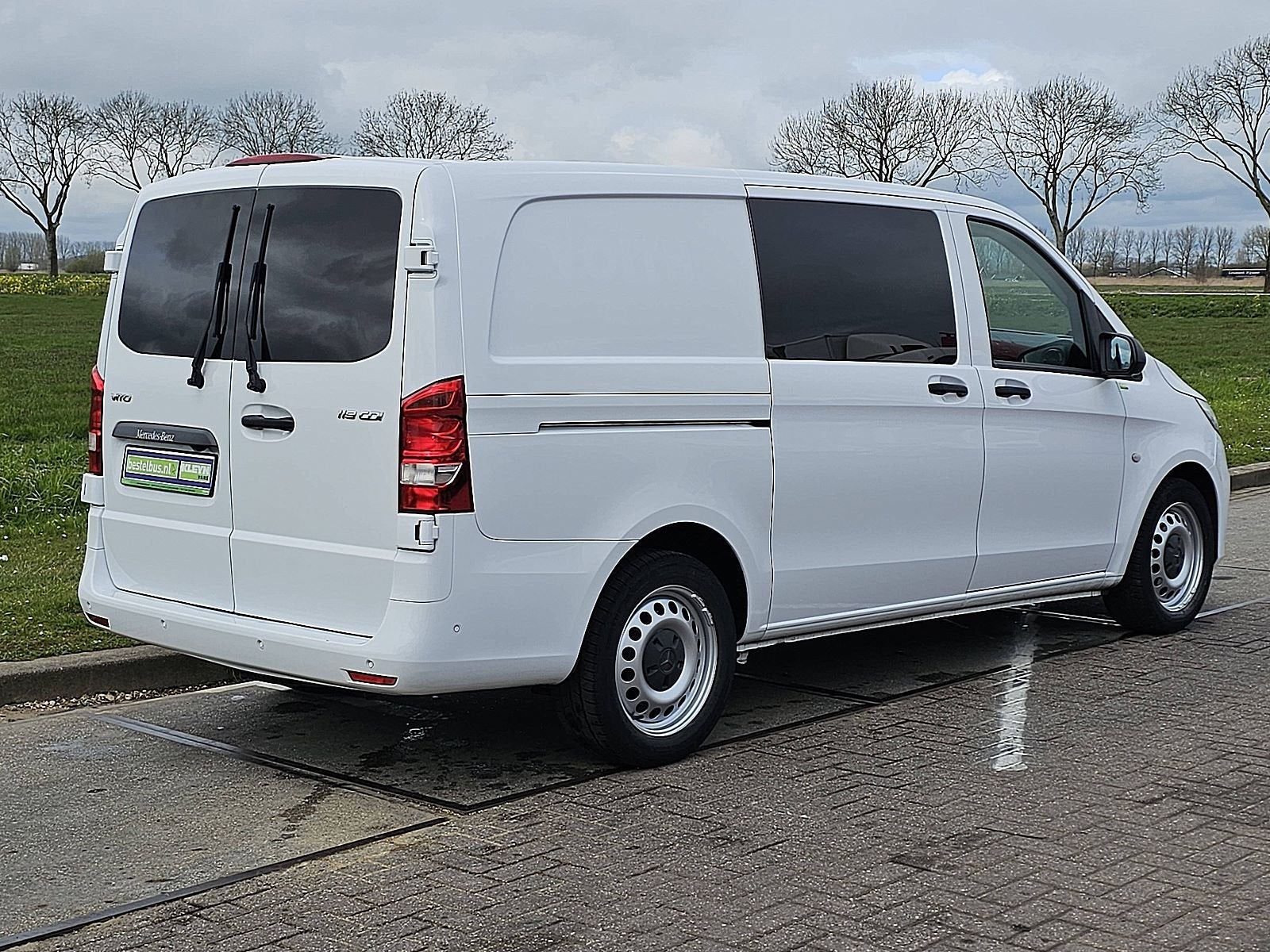 MERCEDES-BENZ VITO 119 CDI l2 led navi automaat, Auto's, Bestelauto's, Achterwielaandrijving, Gebruikt, Euro 6, Wit