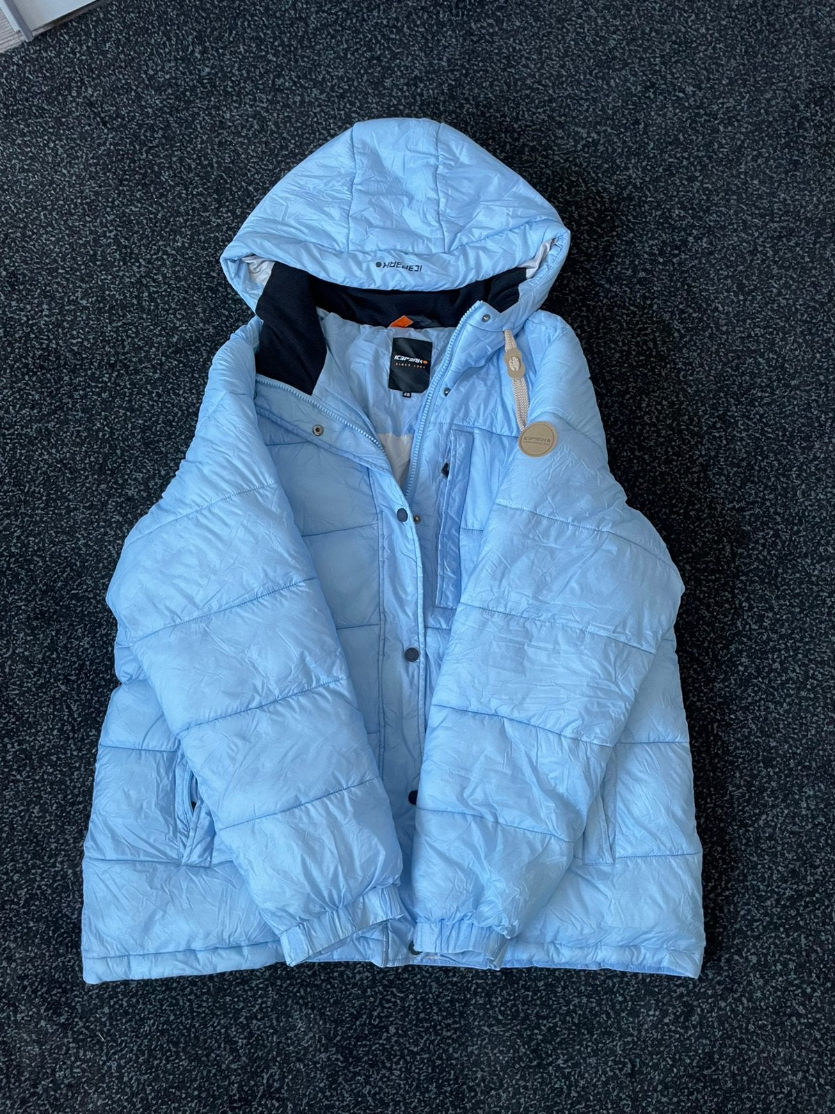 Icepeak Winterjas Maat 48, Ophalen of Verzenden, Zo goed als nieuw, Maat 46/48 (XL) of groter, Blauw