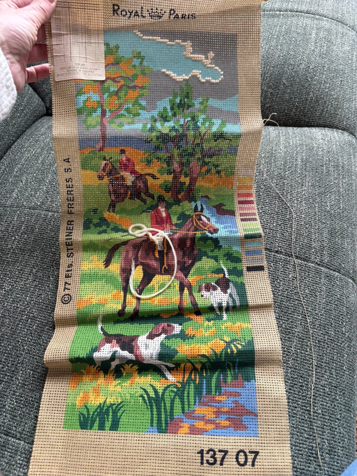 Voorbedrukt borduurstramien Royal Paris ets steiner Frères, Hobby en Vrije tijd, Ophalen of Verzenden, Zo goed als nieuw, Handborduren