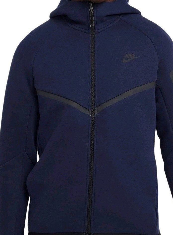 Nike Tech Fleece Hoodie, Kleding | Heren, Maat 52/54 (L), Blauw, Nike, Ophalen of Verzenden