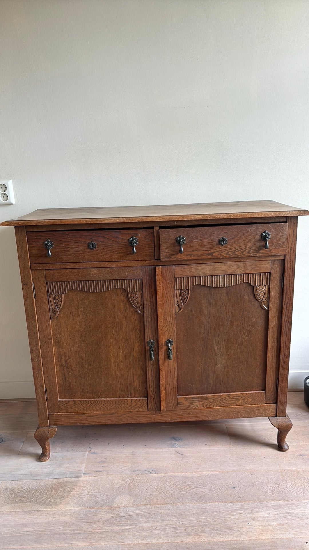Vintage kast dressoir bruin, Ophalen, Engelse cottage / landelijke stijl, Gebruikt, Eikenhout