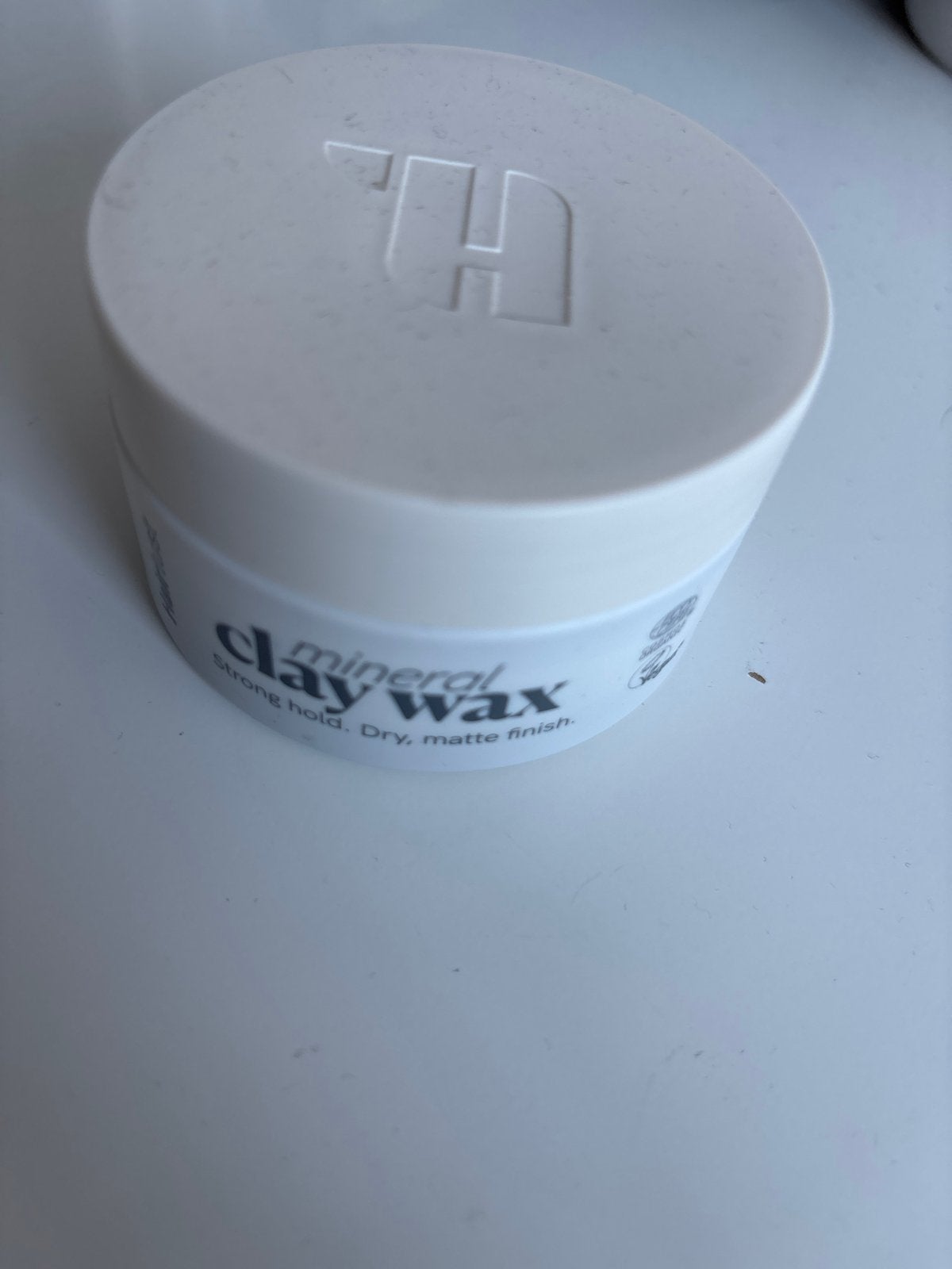 Mineral Clay Wax - Sterke hold, matte finish, Ophalen of Verzenden, Gebruikt, Gel, Wax, Haarlak of Mousse