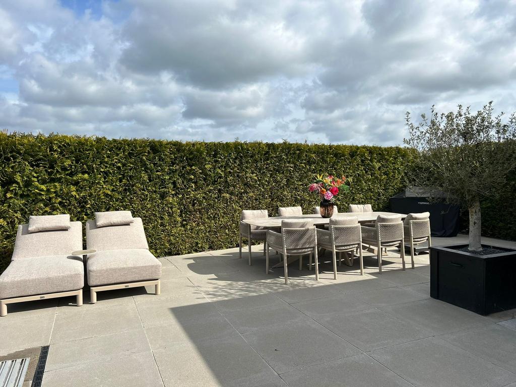 Savanne tuinset 4 Seasons Outdoor Latte Special edition, Overige materialen, Nieuw, Ophalen of Verzenden, 8 zitplaatsen