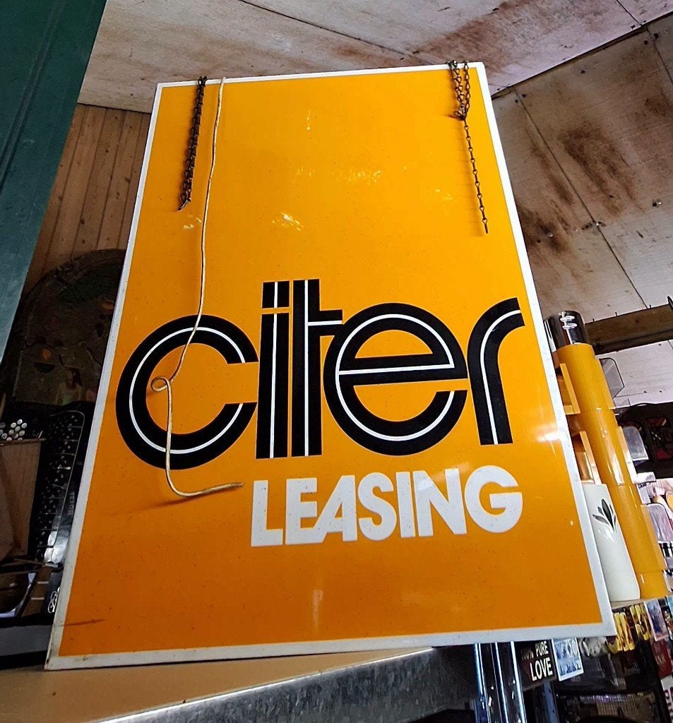 Vintage Citroën Citer Leasing lichtbak, lichtreclame, nr.2, Ophalen, Gebruikt, ., Lichtbak of (neon) lamp