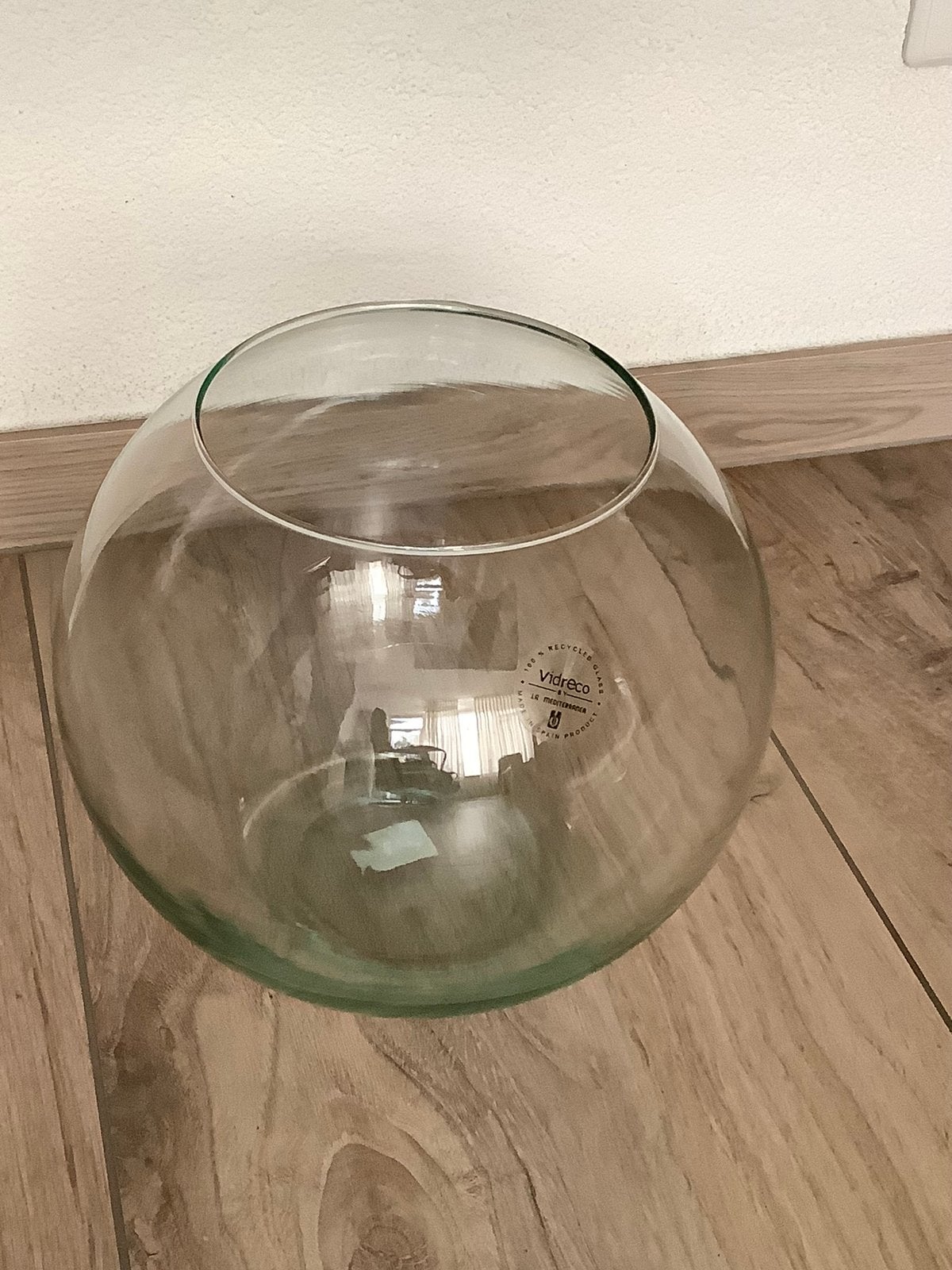 Glazen vaas Vidreco van gerecycled glas, Ophalen, Transparant, 20 cm, Gerecycled glas