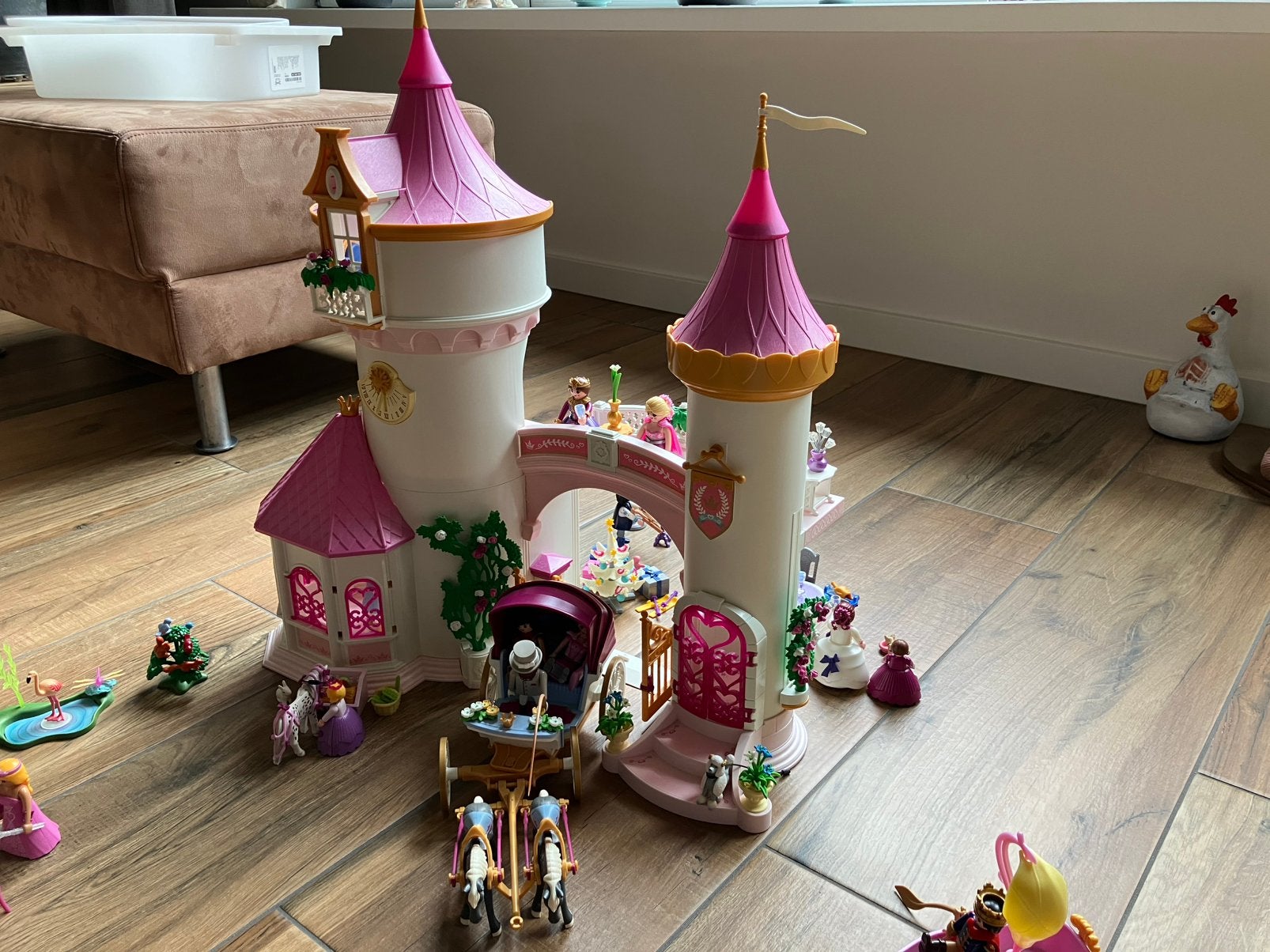 Playmobil prinsessen kasteel met uitbreiding, Ophalen, Zo goed als nieuw